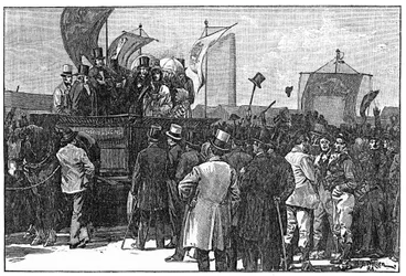 Die Chartisten-Demonstration auf dem Kennington Common, 10. April 1848, 1886